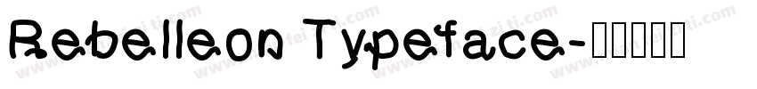 Rebelleon Typeface字体转换